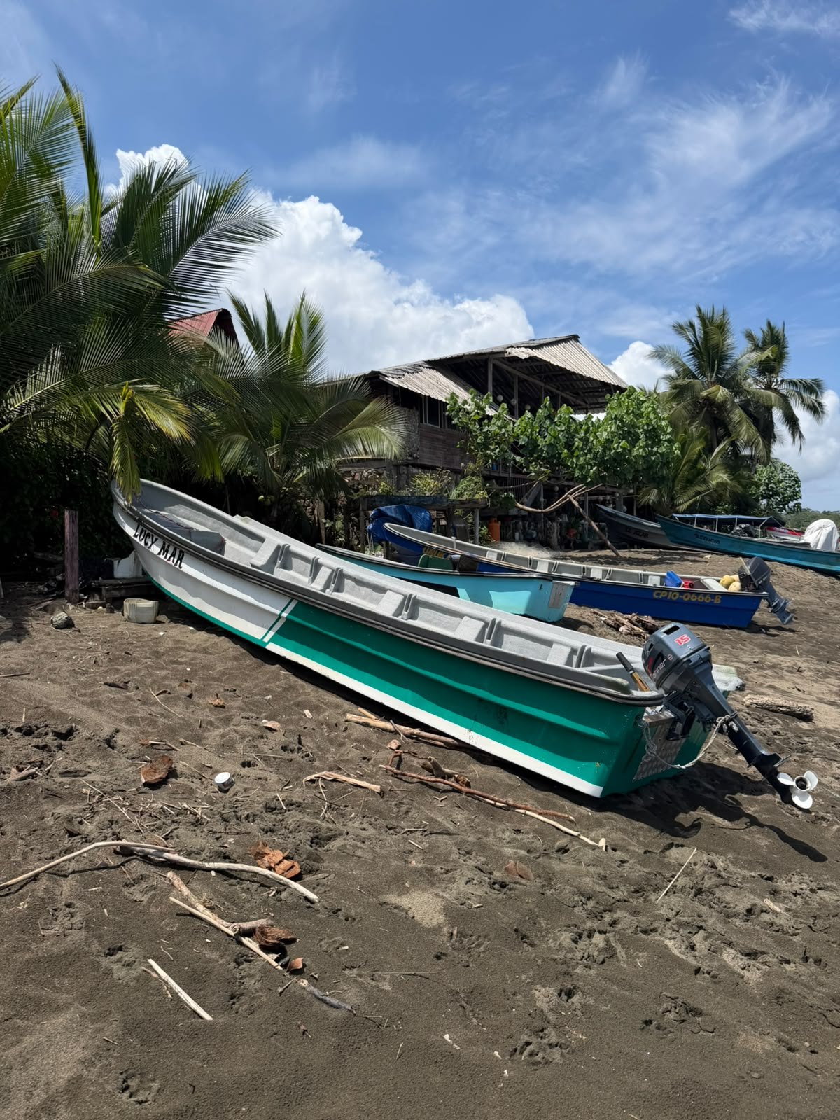 Botes en la playa