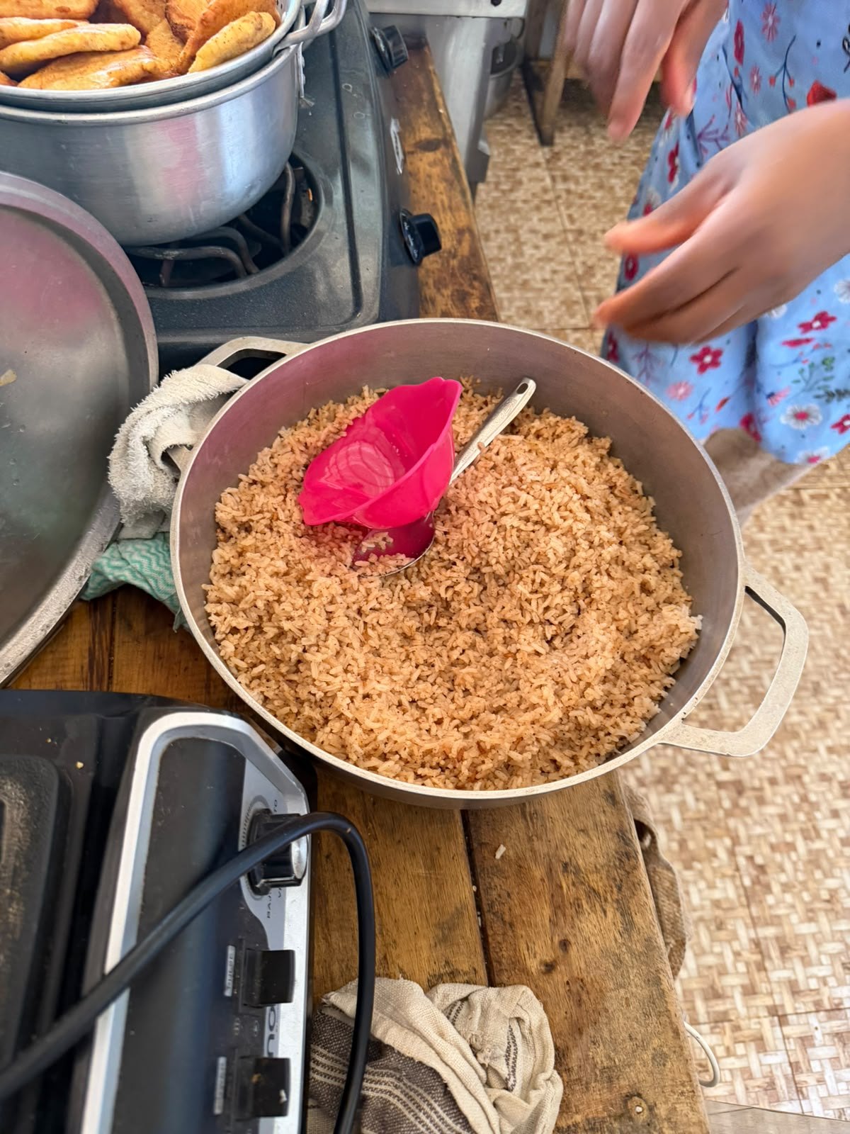 Olla con arroz
